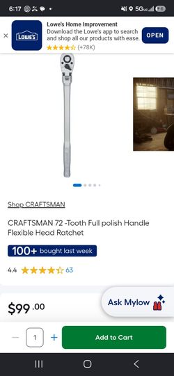 Set of Craftsman Flex-Head Ratchets 1/4inch, 3/8inch and 1/2inch
