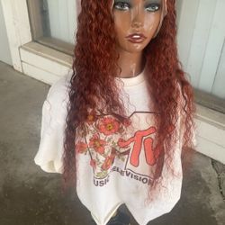26” Reddish brown 13*6 Lace Front Wig