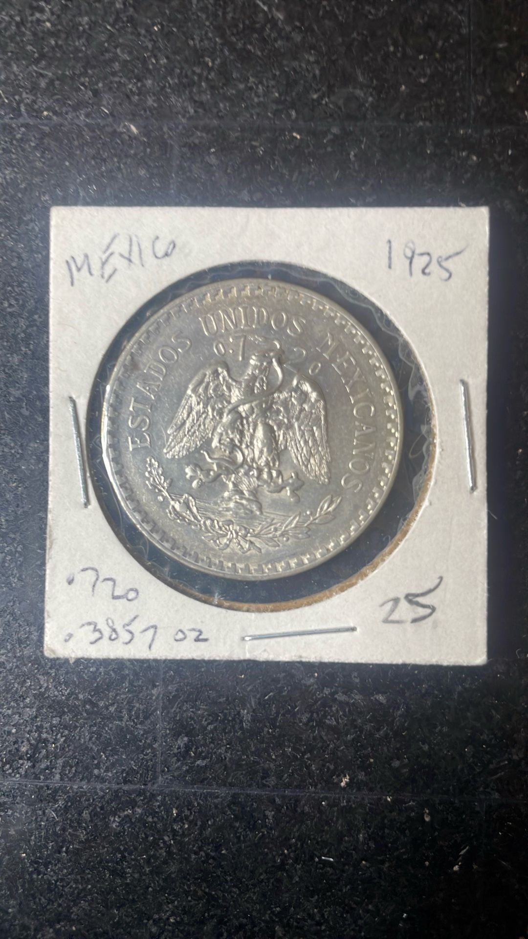 1925 Mexican Un Peso