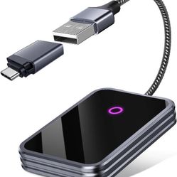 new 2 In 1 Android Auto Wireless Adapter & CarPlay Wireless Adapter, Convert USB Bluetooth Wired to Wireless Dongle for OEM Wired CarPlay/Android Auto