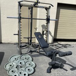 Smith Machine Weights Bench 