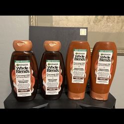 GARNIER WHOLE BLENDS SMOOTHING SHAMPOO & CONDITIONER