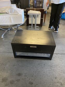 Solid wood beside end table