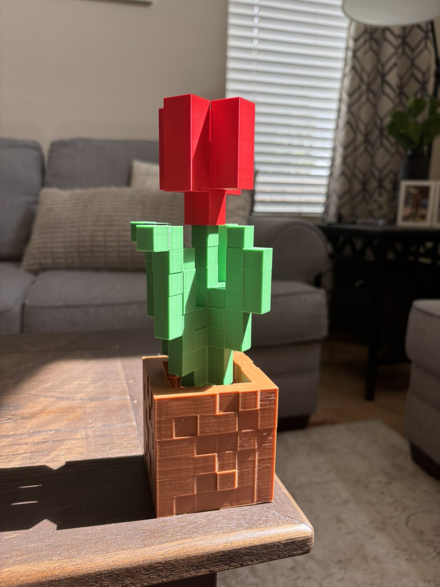 3D Printed Minecraft Flower