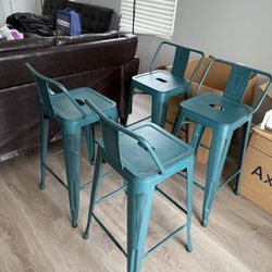 Set Of 4 Bar Stools For Sale 