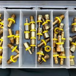 brass air hose quick - connect fittings - various sizes