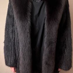 Mink With Fox Trim