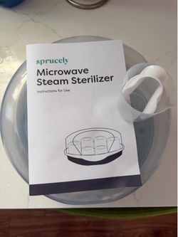 Sprucely bottle and pump sterilizer