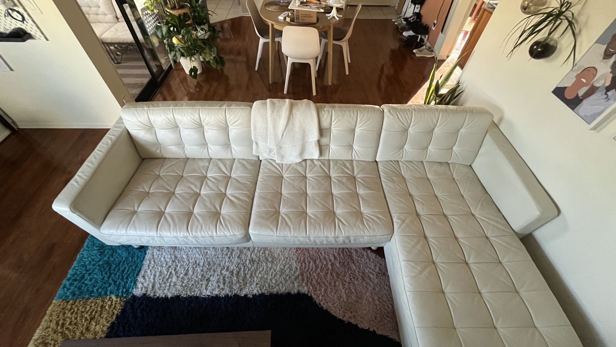 IKEA Full Leather Sofa