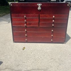 Collectors Cabinet 9 Draws hardwood