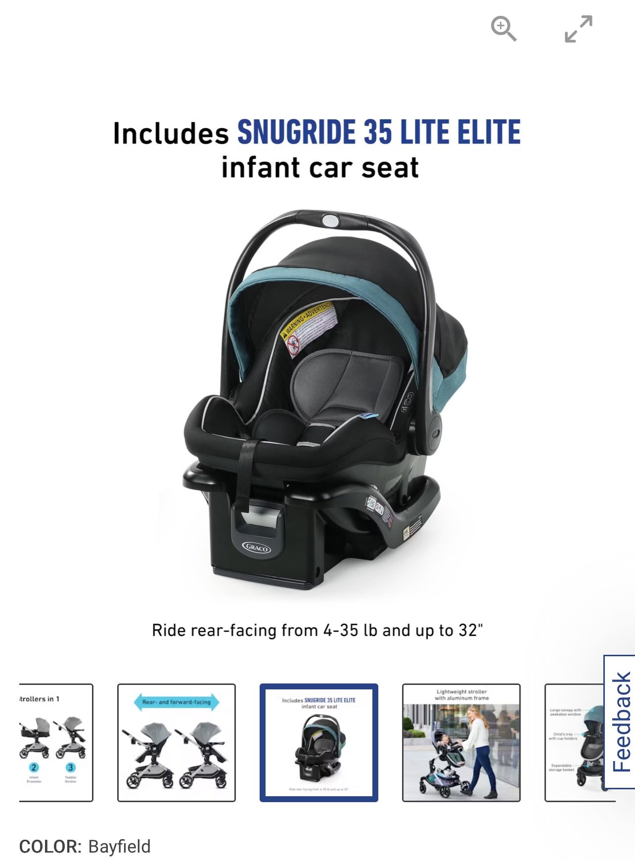 Graco Modes Nest TRAVEL SYSTEM with SNUGRIDE 35LITE ELITE