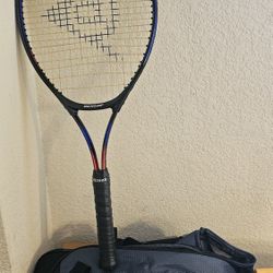 Dunlop Power Flex Extra Long Tennis Racquet with New Grip 4 1/4 and Includes New Adidas Duffle Bag