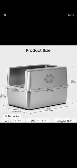 Stainless Steel Litterbox