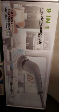 9 in 1 rechargeable cleaning brush