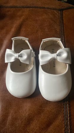 Felora White Baby Mary Jane Shoes