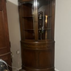 Landstrom Furniture Corner Shelf/ Display Case