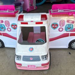 Barbie Ambulance + Furniture + Accessories, Clothes  + Barbies