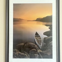 A Sunset Over The Lake