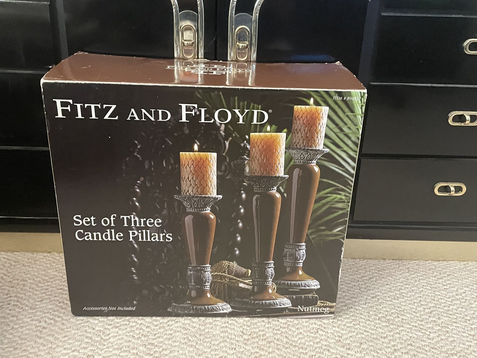 Fitz And Floyd 3 Candle Pillars