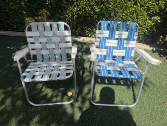 Vintage Aluminum Lawn Chairs Foldable