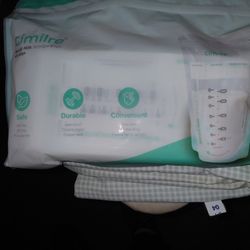 Breast milk storage bags
