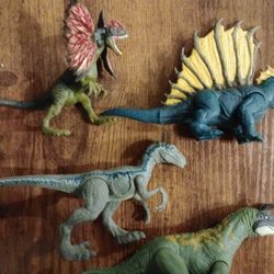 4 Jurassic World Dinosaur Figures
