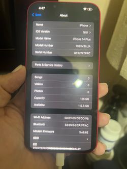 Iphone14 Plus 128 Gigs ATAndT Phone