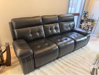 Ashley Furniture Power Reclining Sofa + Matching Power Recliner | Adjustable Headrests | Like New
