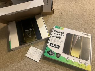 Scale for Body Weight 550lb, 14-Inch Digital Bathroom Scale with Baby & Pet Mode, Extra-Large Bright LED Display, 8mm Tempered Glass for Accurate and 