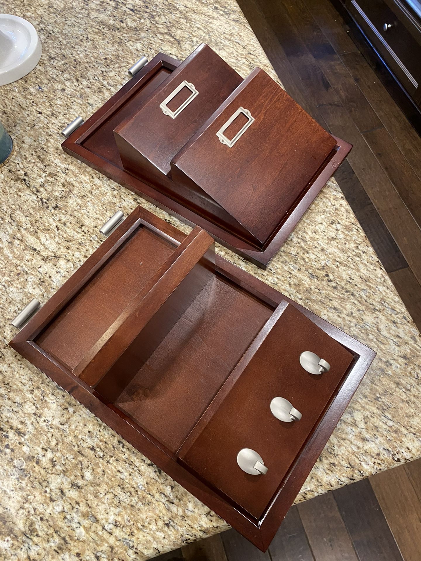 Pottery Barn Key And Mail Holder Set