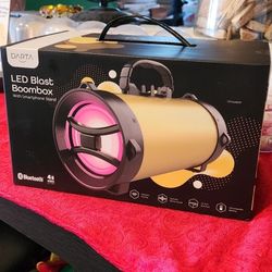DARTA LED Blast Boombox w/ Phone Stand – New in Box