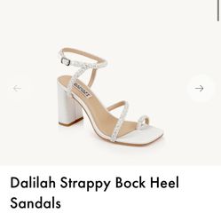 Badgley Mischka Dalilah Ankle Strap Block Heel Dress Sandals