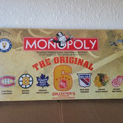 NHL Monopoly Original 6 Collectors Edition New in Original Packaging (2007)