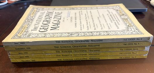 Vintage National Geographic Magazines