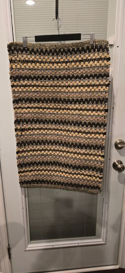 Woven Striped Area Rug