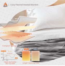 Queen size heated blanket