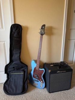 Ibanez Talman TMB100 Bass Guitar, Bass Amp, Carry Bag