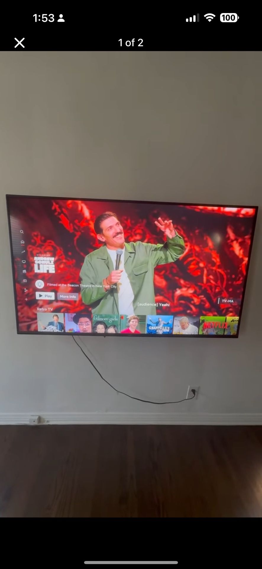 65in 4K UHD HDR Vizio Smart TV (Built In AirPlay + Chromecast)