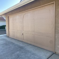 Complete 16”X 7” Wood Garage Door 