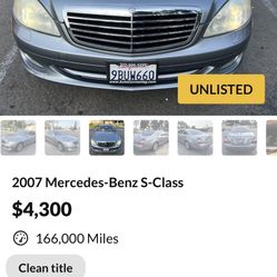 Mercedes S550 bumpers and Grill