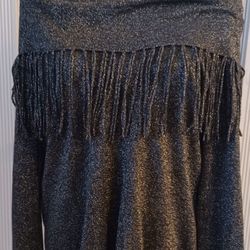 Michael Kors Women's Sparkly Fringe Sweater - Size Large
