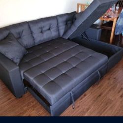 Brand New Sofa Pull Out Bed 
Storage Chaise Black Fabric
$525
FREE LOCAL DELIVERY & SET UP
ORDER HERE PAY UPON DELIVERY
LITTLE SHOWROOM 
ITEM NOT IN S