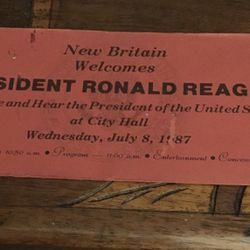 Vintage Ticket To Ronald Reagan event