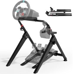 New-ARES WING Sim Racing Wheel Stand, Foldable Racing Simulator Cockpit, Formula and GT Sim Racing Cockpit Compatible with Fanatec, Thrustmaster, Logi