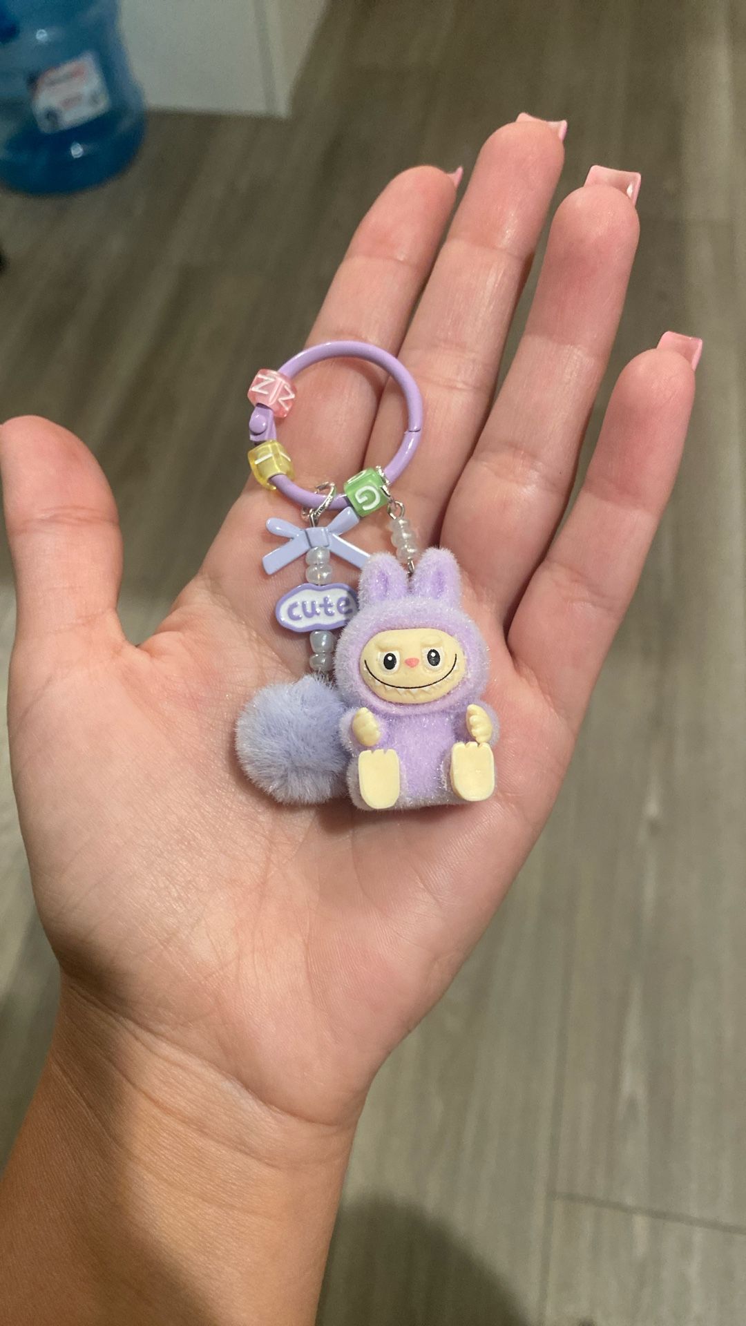 Cute Labubu Keychain Monsters, Purple Color
