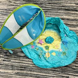 Swim School Baby Splash Mat With Removable Canopy