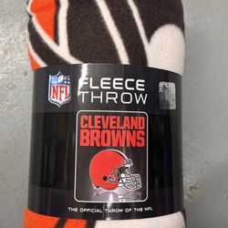 Cleveland Browns Fleece Throw Blanket