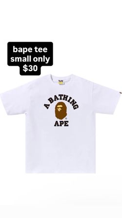 white bape tee