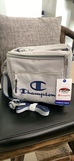 Brand new gray champion, lunch tote, lunch bag small ice chest