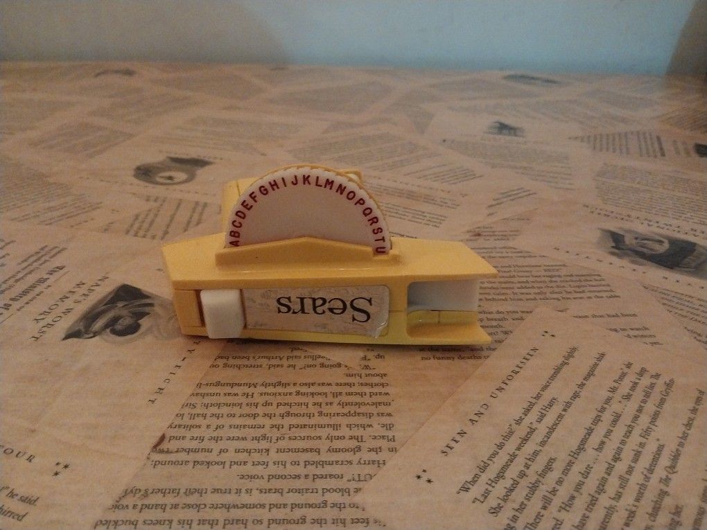 Vintage Sears Label Maker